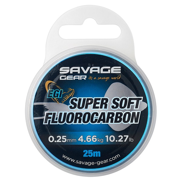 Savage Gear Super Soft Fluorocarbon Egi 25m