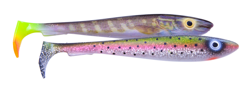 Svartzonker McRubber Pelagic Shad 29cm (2 stuks) - Rainbow Trout / Hot Tailed Pike