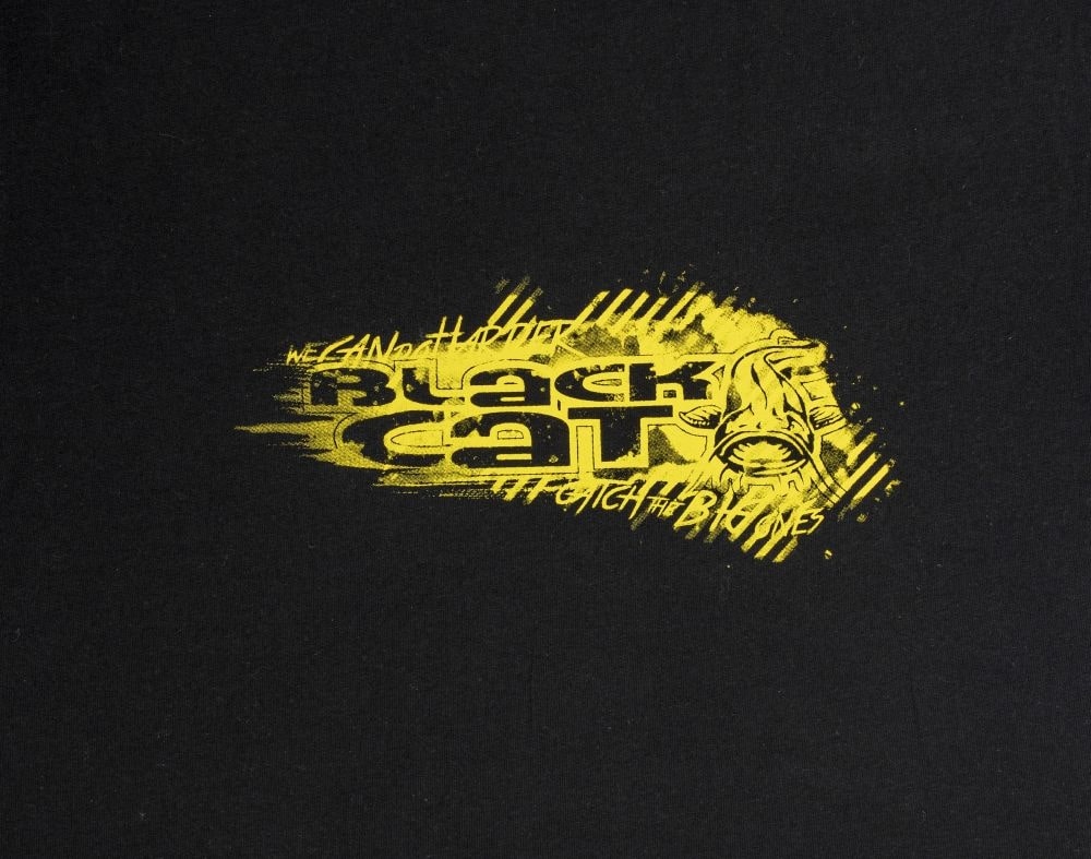 Black Cat Shirt Zwart