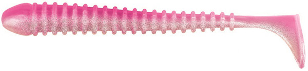 Jackson The Worm 15cm, 4 stuks! - Pink Glitter