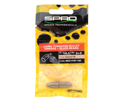Spro Camo Tungsten Bullet Sinkers - Gravel Pit