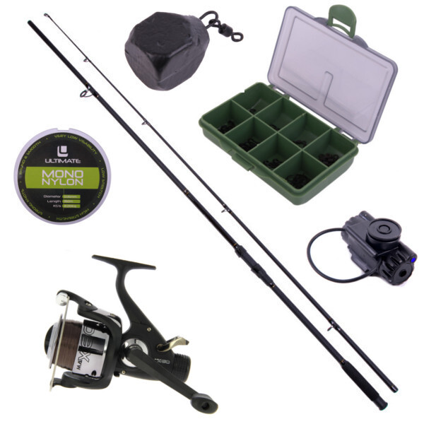 Ultimate 1-Rod Stalker Set inclusief end-tackle en clip on alarm