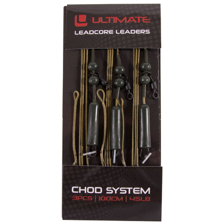 Ultimate Leadcore Leader with Chod System, 3 stuks