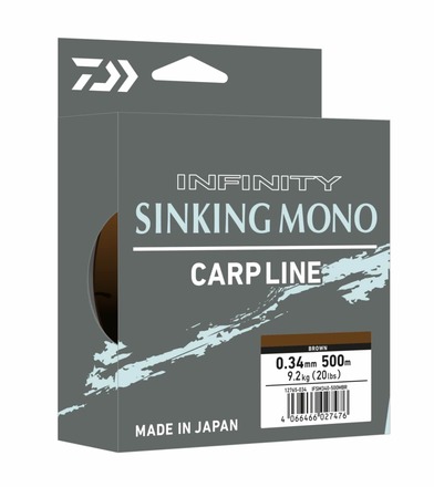 Daiwa Infinity Sinking Brown Nylon Vislijn