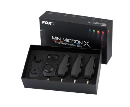 Fox Mini Micron X 4 Rod Beetmelder Set