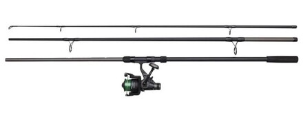 DAM Full Tech Carp Karperhengel 12ft 3lb (3-Delig) + 6000FS Karpermolen Combo