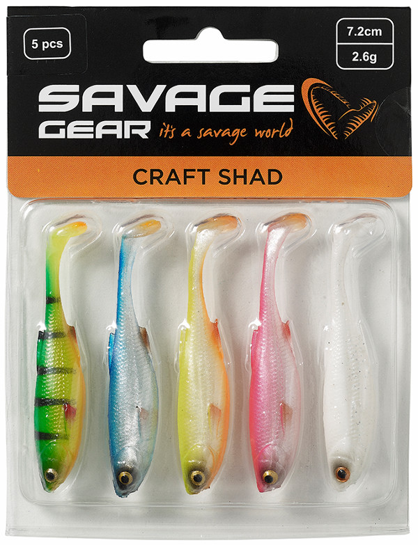 Savage Gear Craft Shad Mix, 5 stuks! - Dark Water