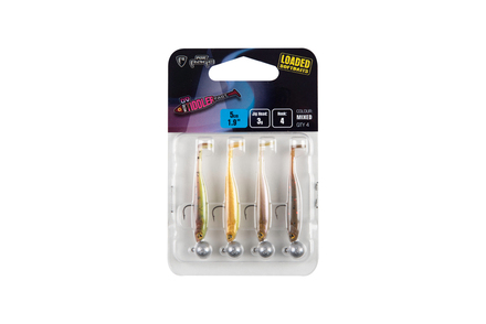 Fox Rage Micro Tiddler Fast Mixed UV Colour Pack Loaded 5cm (3g) (4 stuks)