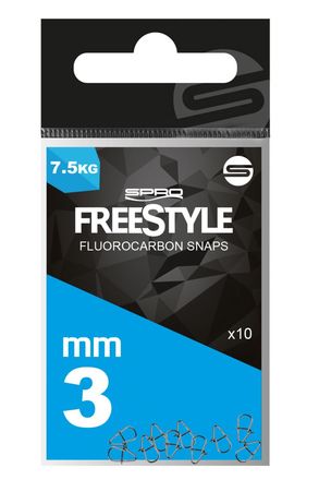 Spro Freestyle Reload Stainless Fluorocarbon Snaps (10 stuks)