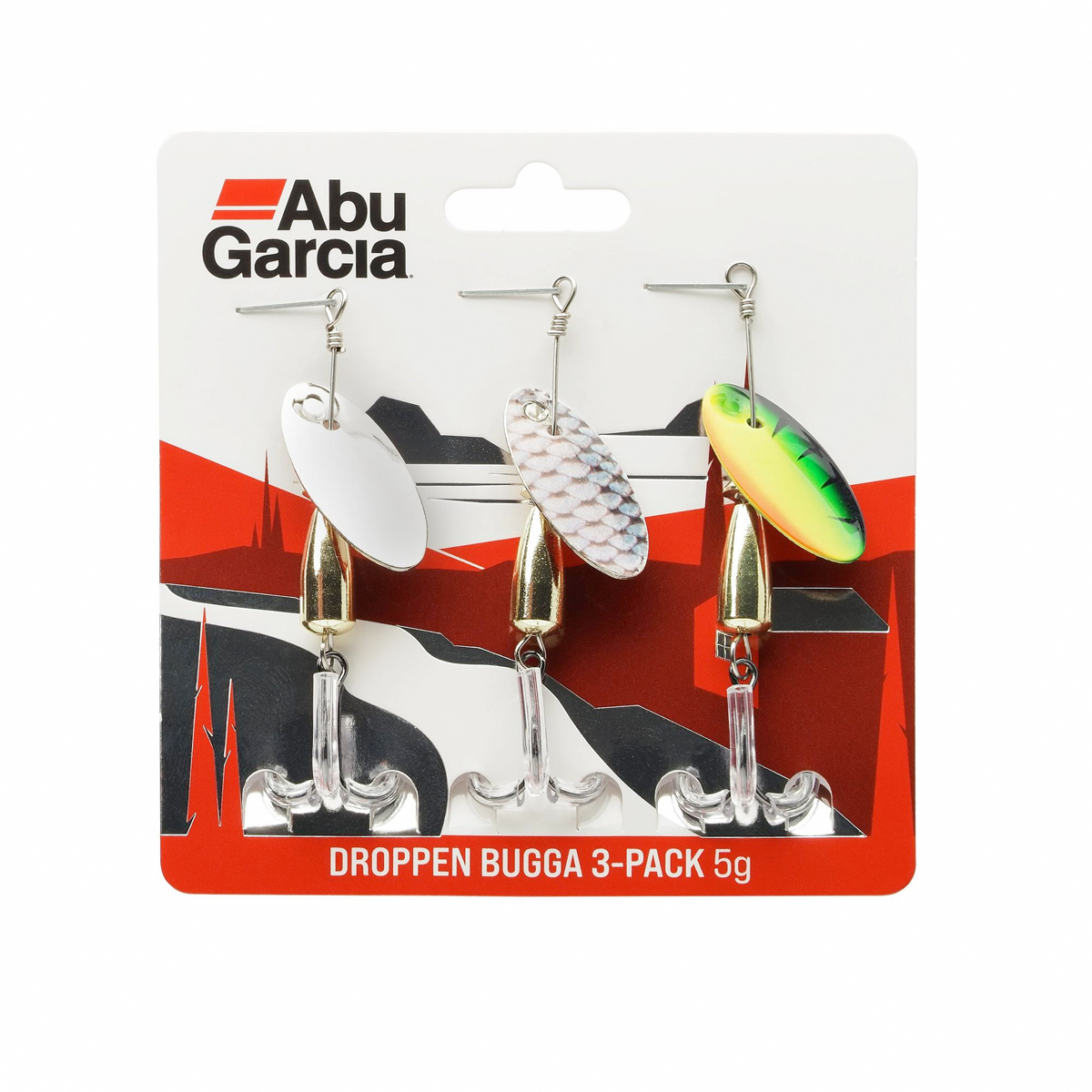 Abu Garcia Droppen Bugga 3-Pack Spinners - 5.0g