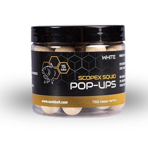 Nash Scopex Squid Pop Ups White 75g