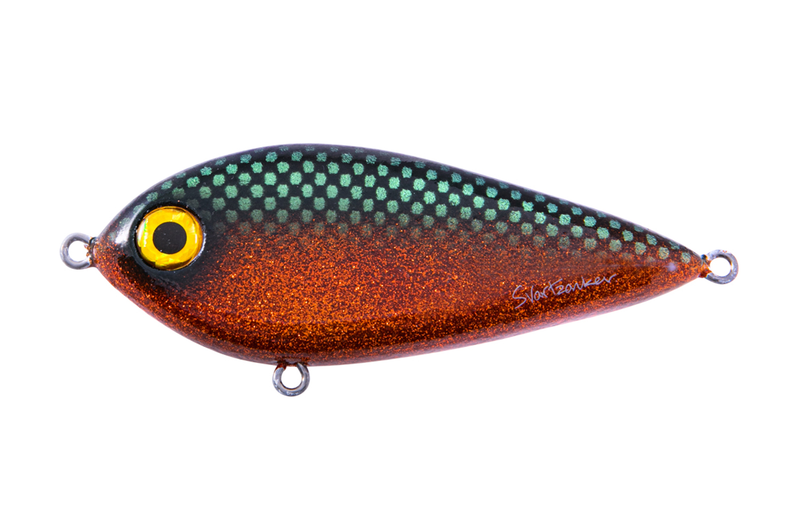 Svartzonker Squarepusher Jerkbait 14cm (103g) - Green Metal Motoroil