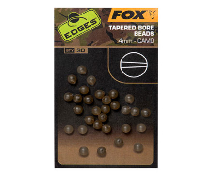 Fox Edges Camo Tapered Bore Bead 30 stuks - 4mm