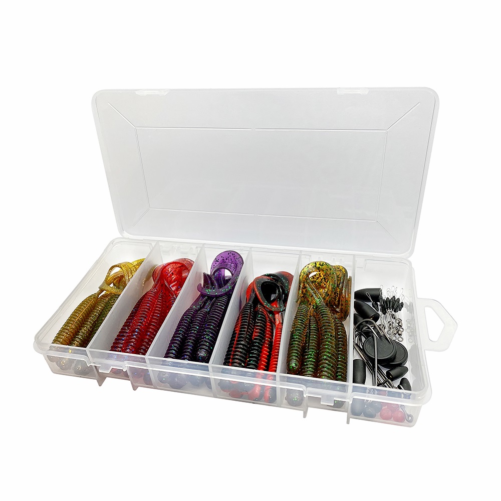 Savage Gear Rib Worm Kit One Size Mix Colors (60 stuks)