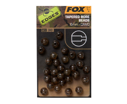 Fox Edges Camo Tapered Bore Bead 30 stuks - 6mm