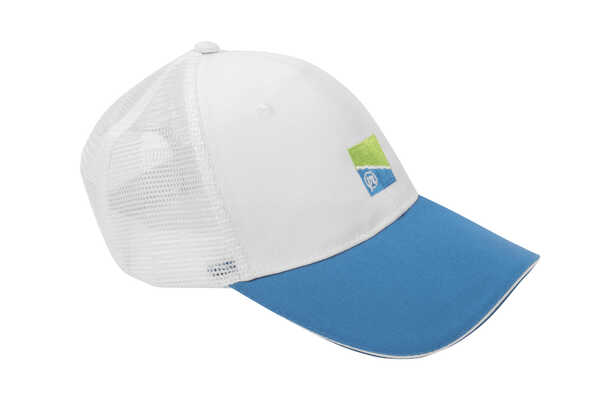 Preston Cap White Mesh Vispet