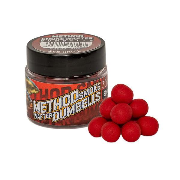 Benzar Mix Method Smoke Wafter Dumbells 8mm - Red Krill