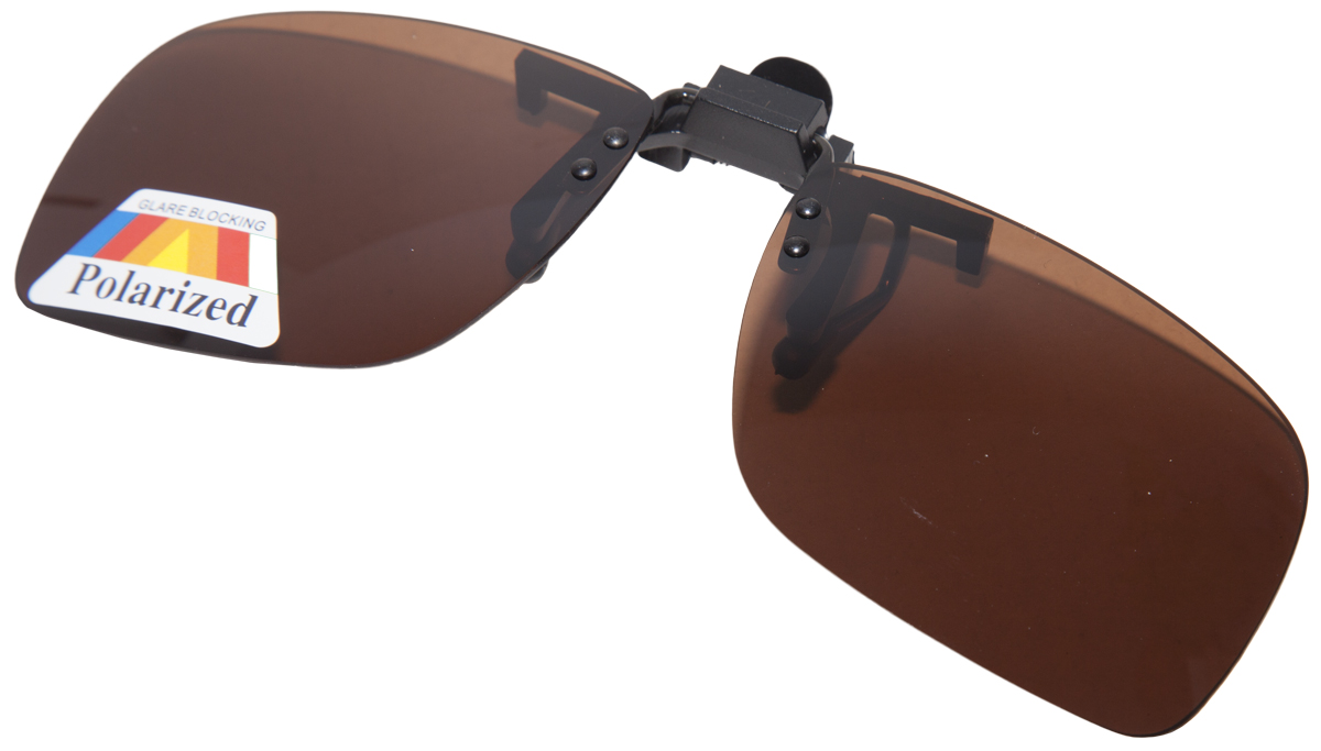 Ultimate Clip On Sunglasses - Brown