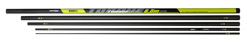 Matrix Torque Carp 8.5m Pole Vaste Hengel (Inc. Mini Ext. & 2pc Top Kit)