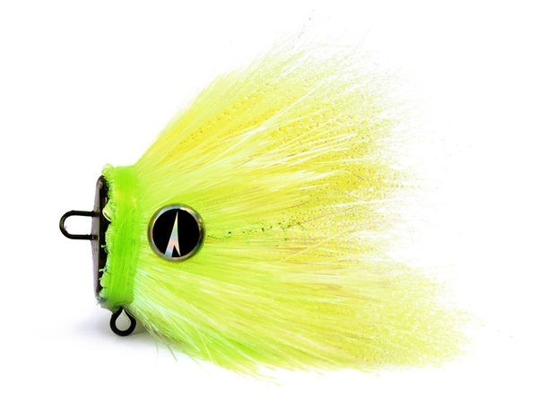 VMC Mustache Rig X1 M Jighead Loodvrij 20g - UV Chartreuse