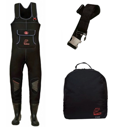 Behr Neoprene Waders Red Carp Waadpak (Inclusief opbergtas en riem!)