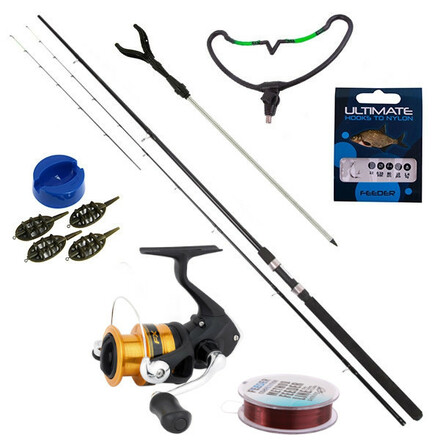 Allround Method Feeder Set met Ultimate hengel, Shimano molen én accessoires!