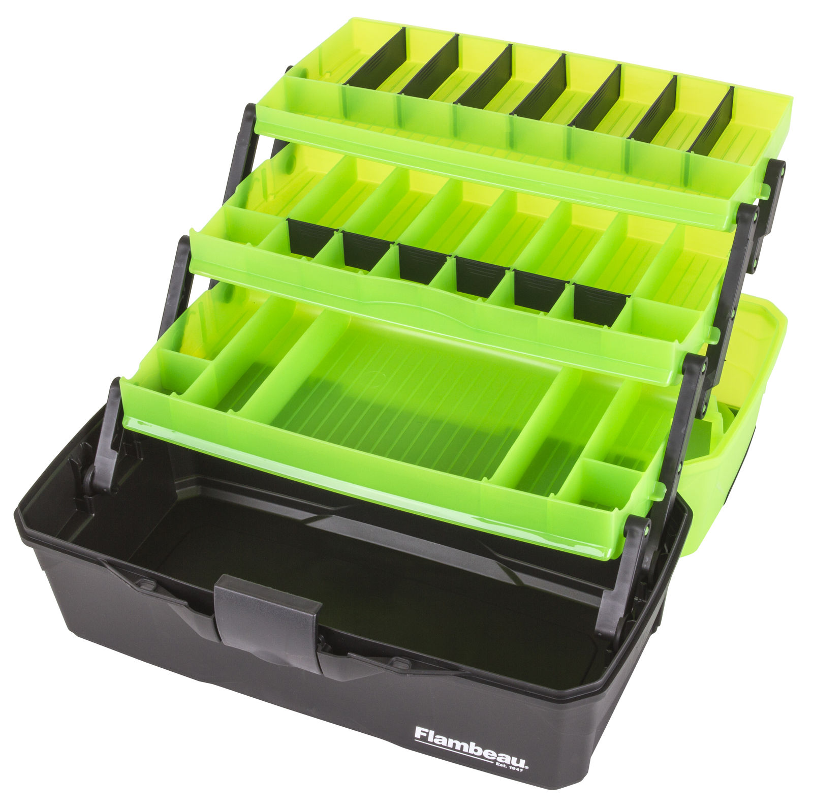 Flambeau Classic Viskoffer - Classic 3-Tray Frost Series Green