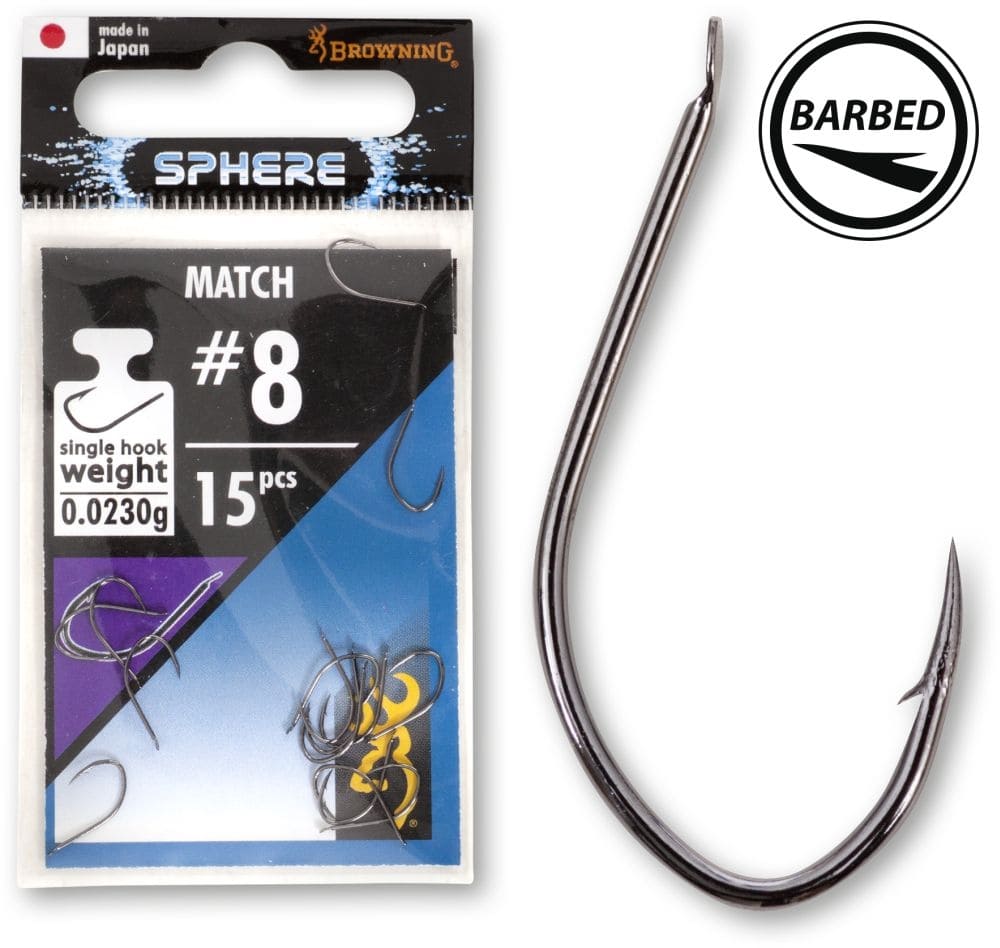 Browning Sphere Match Hook Black Nickel (15 stuks)