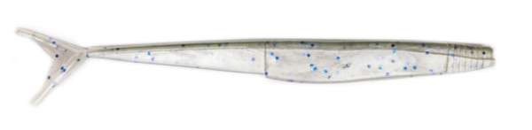 Glo-Pro Lures Fluke 5.25"(meerdere opties) - Pearl/Green Blue Flake