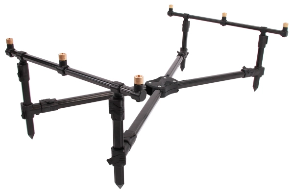 Daiwa Black Widow Carp Set met hengels, molens en accessoires! - NGT Cross Rod Pod met luxe opbergcase