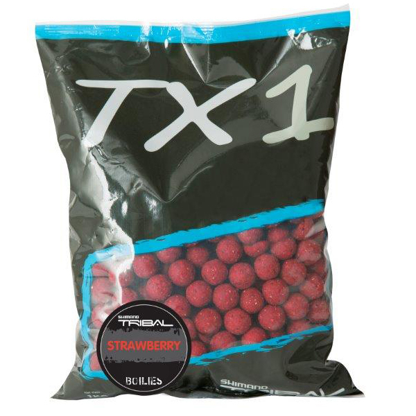 Shimano TX1 Boilies Strawberry - 3 zakken voor de prijs van 2!