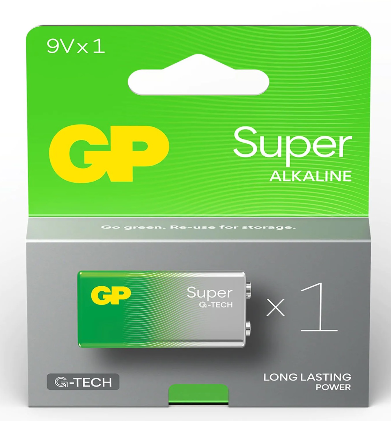 GP Alkaline Batterijen - GP Super Alkaline 9V, 1 pc