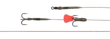 Fox Rage Predator Twin Treble Trace Onderlijn Size 4 (52cm) 