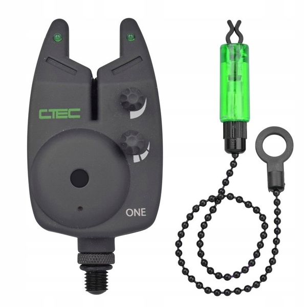 Spro Spartan Carp Set Deluxe met hengels, molens, beetmelders, foudraal en hengelsteunen! - Spro C-Tec One Alarm + Hanger Combi 'Green'