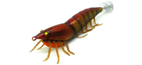 Savage Gear 3D Hybrid Shrimp Egi Jig - Orange Back