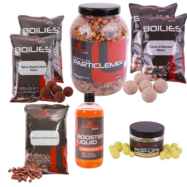 Ultimate Baits Carp Particles/Boilies Weekend Pack