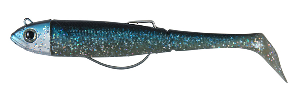 Effzett Kick-S Minnow Weedless Paddle Tail 150mm - Blue Herring