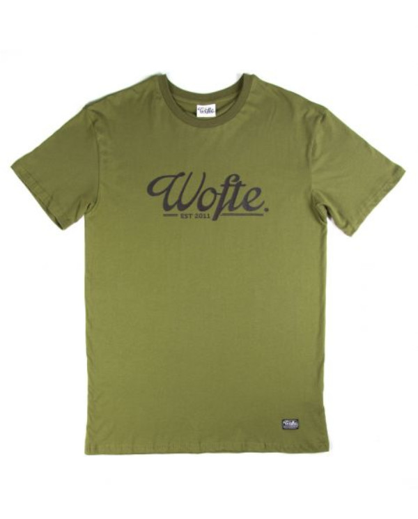 Wofte Est.11 T-Shirt - Light Olive:
