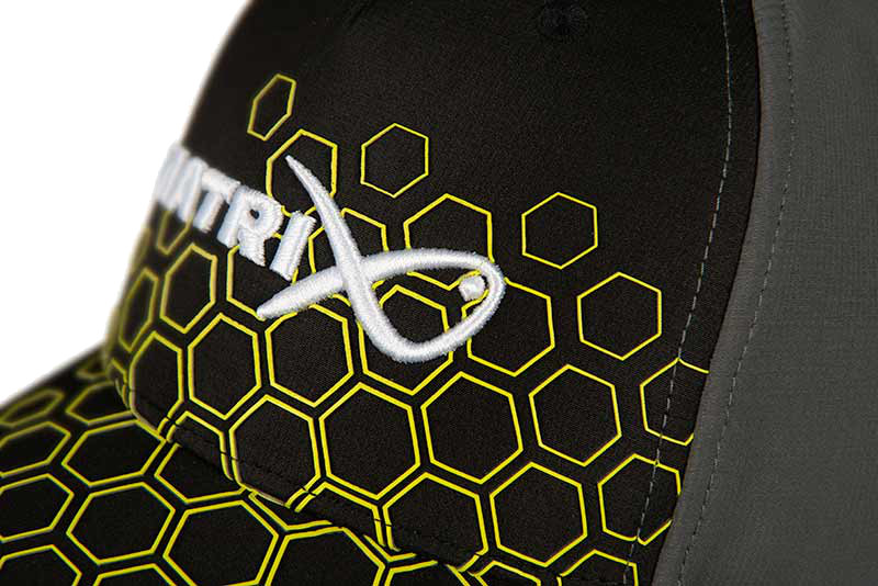 Matrix Hex Print Baseball Cap Black Vispet