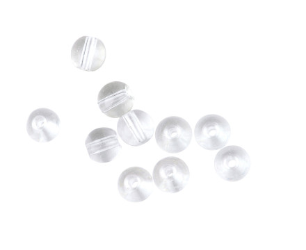Spro Round Glass Beads - Clear Diamond