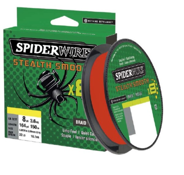 Spiderwire Stealth Smooth 8 Red Gevlochten Lijn 300m