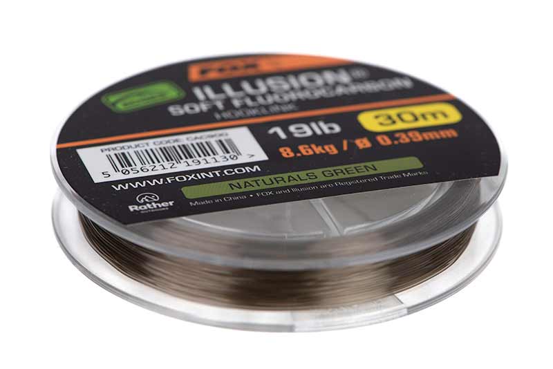 Fox Edges Illusion Soft Fluorocarbon Hooklink Naturals Green