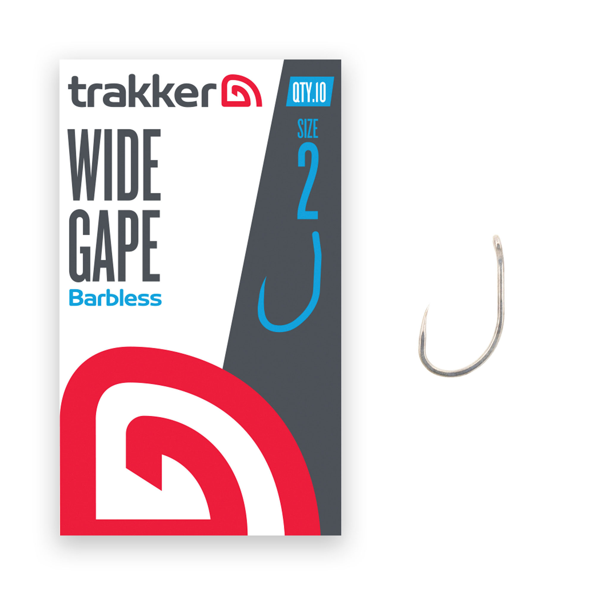 Trakker Wide Gape Hooks Barbless (10pcs)