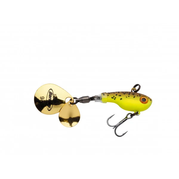 Berkley Pulse Spintail 21g - Brown Chartreuse