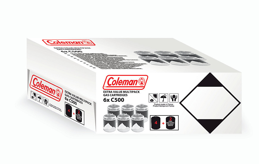 Coleman Cartridge C500 Value 6Pack Gasbus