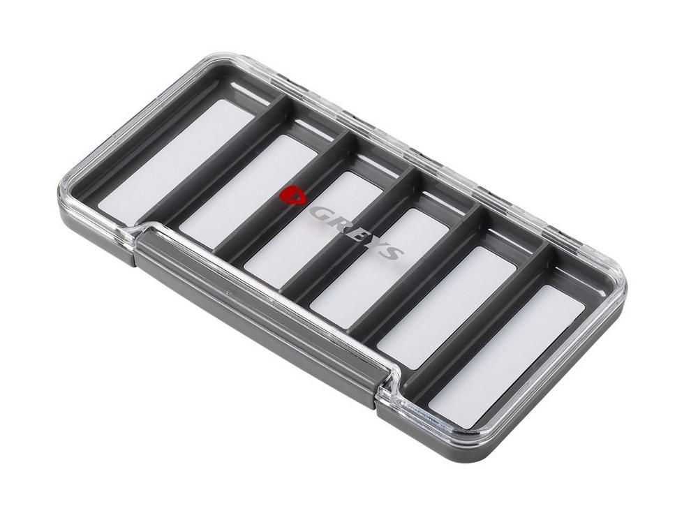Greys Slim Waterproof Fly Box Tacklebox - 6 Compartimenten