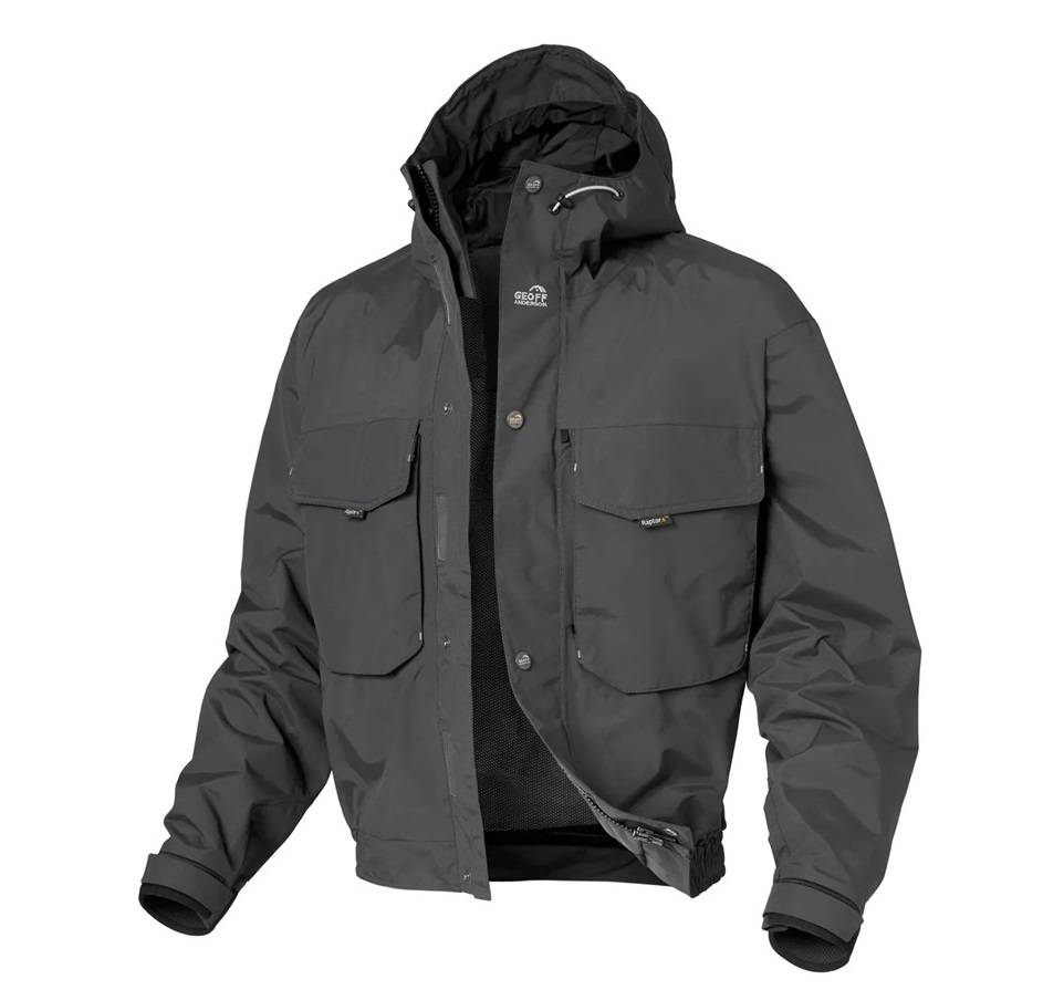 Geoff Anderson Raptor 6 Black Wading Jacket Zwart