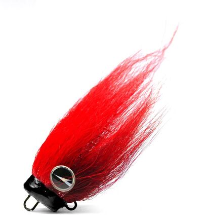 VMC Mustache Rig Red Hot Loodvrije Bucktail Jighead