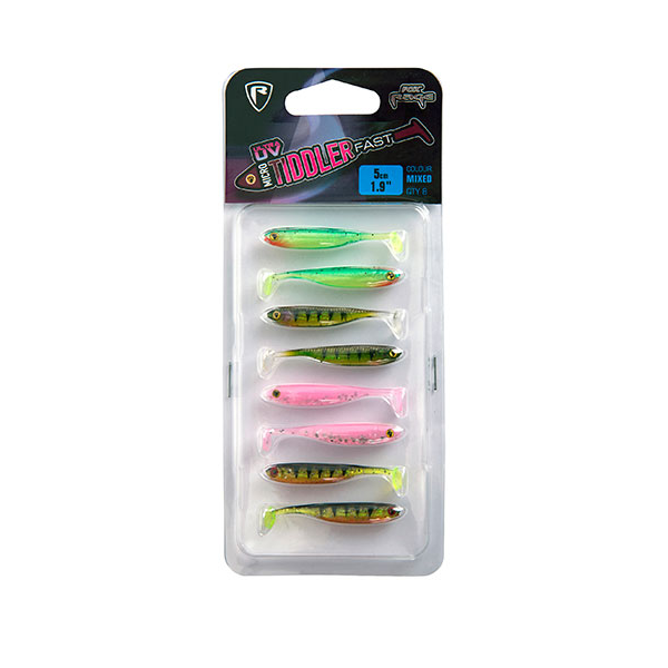 Fox Rage Micro Tiddler Fast UV Mixed Colour Pack 8pcs