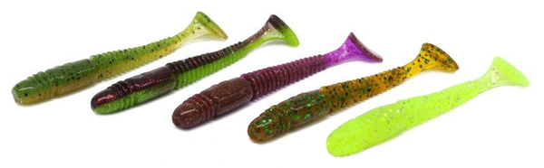 Big Perch Softbait Pack (51 stuks!) - Lucky John Tioga 10cm MIX (5pcs)